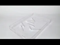 Луцитовый акриловый парфюмерный поднос на столе Прозрачный организатор ювелирных изделий Поднос с ручками video