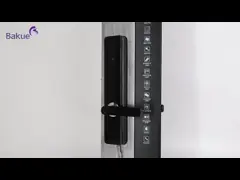 Black Smart European Standard Mortise Door Lock APP Wifi Function