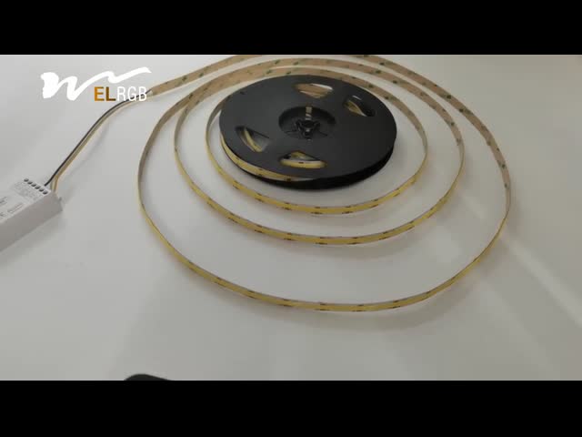 608LED Dimmable Cob Led Strip 10mm 5m Led Strip Lights With Adhesive Back видео