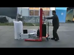 350 кг 2 метра полуэлектрический рулон с сцеплением с двумя мачтами для обработки рулонов video