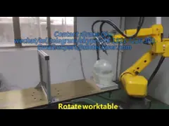 Raycus Laser Source 6 Axis 3D Robot Laser Cutter использование для шлемов из стеклянного волокна, шлемов из углеродного волокна, шлемов из кевлара и т.д. video