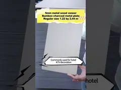 ПВХ Декорация Бамбук Уголь Дерево Металлическая Стенная доска Стенные панели внутреннего отделения высокой плотности video