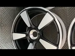 Порше золотые 114,3 Pcd 2 части выковал колеса лоск снабжает ободком выкованные эпицентры деятельности video