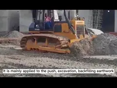 GTY160 Гидравлически управляемое оборудование бульдозера для более высокой мощности video