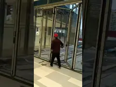 Дом Алюминиевые складываемые окна Стекло Сдвижные двустворчатые окна video