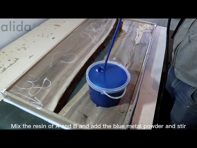 Бес BPA глубокий налив эпоксидной смолы Прозрачное литье искусство Тяжелое длительное время работы видео