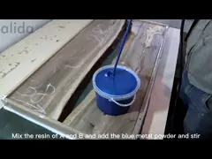 Бес BPA глубокий налив эпоксидной смолы Прозрачное литье искусство Тяжелое длительное время работы video