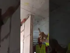 Высокая безопасность Легкие цементные панели с звукопоглощающей и огнестойкостью video