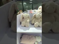 Одеяло квадрата кролика Newborn Huggable игрушки одеяла младенца Loveable video