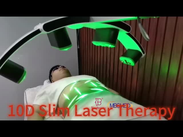 10D Cold Laser Therapy Machine Green Diode Light Emerald Laser Liposuction Lypolysis Master Machine