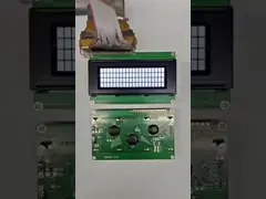 2.5 Inch Character Lcd Display， 20x4 STN Yellow / Blue 1/16 Duty 1/5 Bias