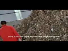 Municipal Solid Waste 14T RDF Pellet Milla 4t/H Wood Pelletizer Equipment Oil Cooling