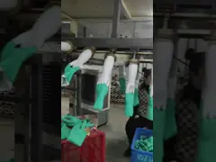 Подкладка перчатки нитрила зеленого цвета 15 Mil химическая устойчивая собираннсяая video