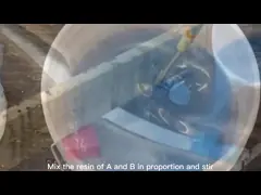 Brush Crystal Clear Table Top Epoxy Resin Hardener 2 Part Impact Resistant