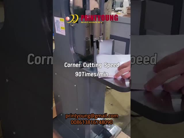 PRY-100 Máquina elétrica de corte de papel redondo de canto reto 380v 90 vezes/min