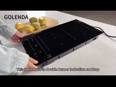 Управление ручкой Двойная индукционная плитка 220в 2900W Мод питания Новый дизайн индукционная плитка Встроенная индукционная плитка video