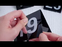 Черный акриловый стол No 1 20 25 30 Двухсторонний цифровой свадебный прием Ресторан Партия Банкет Логотип video