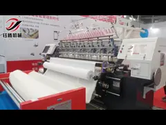 Замок швы Quilting Machine Multi Needle Quilting Machine Машина для изготовления постельного белья video