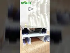 China 6.7m Single Flexible Curved Curtain Track With Anodizing Powder Coating Finish supplier