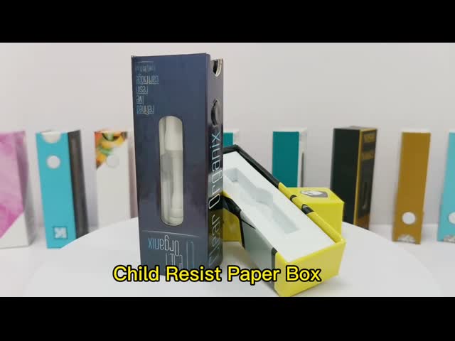 Custom Vape Cartridge and Syringe Boxes Child Resistant Paper Box