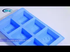 Мыло изготовленной на заказ картины многоразовое отливает прессформу в форму Handmade квадрата силикона печь video