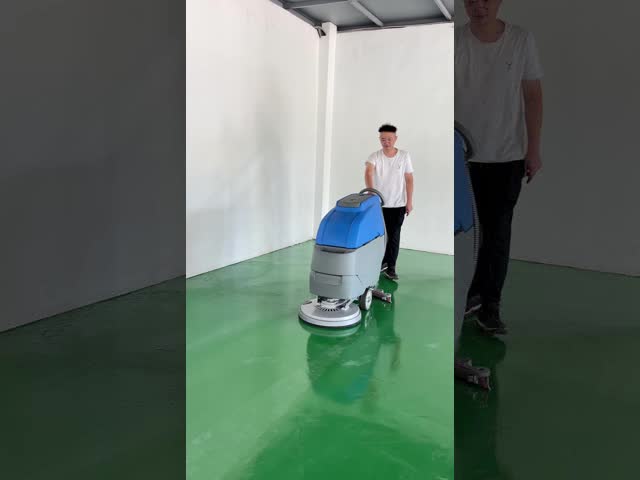Electric Street Vacuum Walk Behind Battery Operated Mechanical Road Sweeper