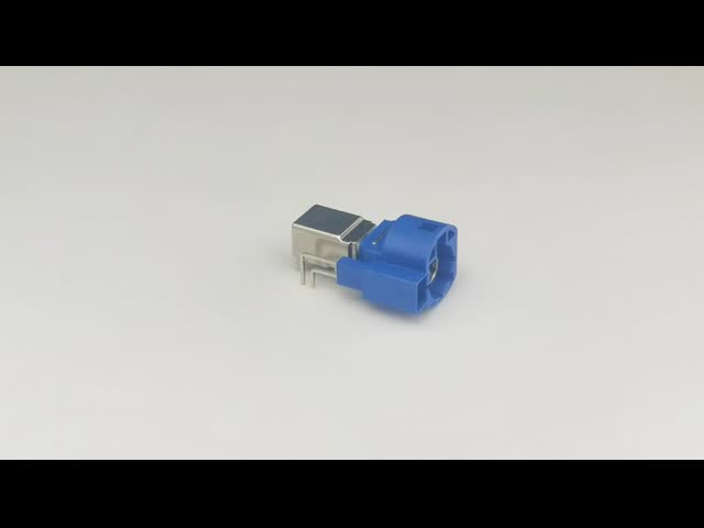 штепсельная вилка цвета c кода соединителя держателя PCB 4+2Pin HSD голубая прямоугольная для автомобиля