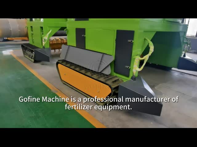 Industrial-Grade Track Type Compost Turner Machine for Municipal Solid Waste Processing video