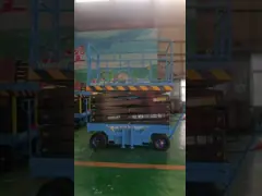 Мобильная ножничная платформа с дистанционным управлением Мобильная подъемная тележка 2,5–4 м video