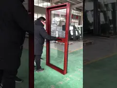Терморазрыв Алюминиевый тент Деревянный окно верхняя часть подвешенная и фиксированная конструкция video