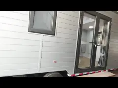 AS/NZS Стандартная легкая стальная префабрикация Маленький дом на колесах Стальная конструкция Мобильная домашняя сидрная коробка video