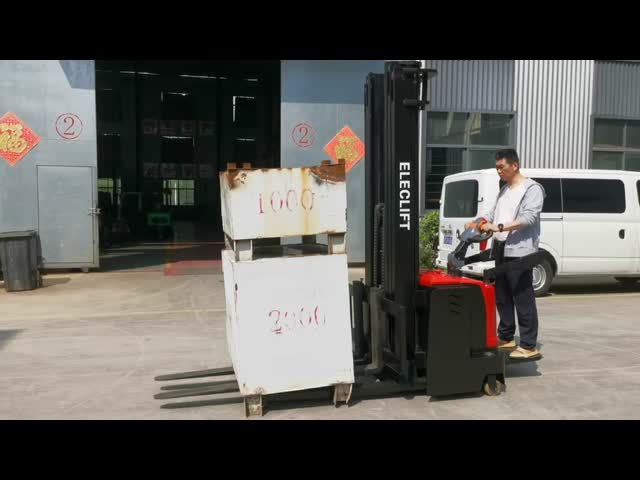 Capacity 2.5tons Full Electric Pallet Stacker With 3 Meters Lifting Heights