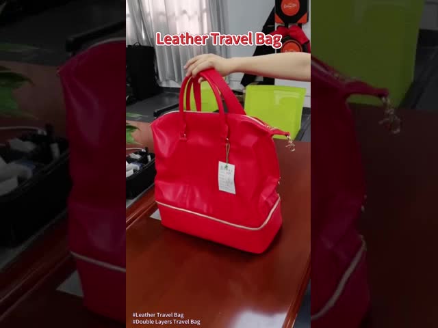 Large Leather Custom Travel Bag