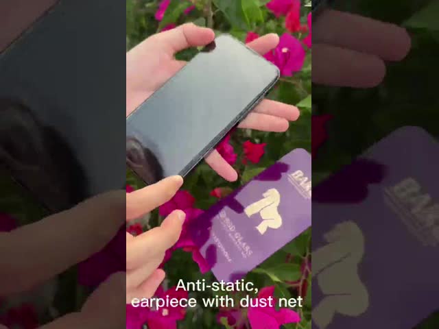 Película protetora antiestática anti-reflexo preto-branco A classificação para iPhone 5s