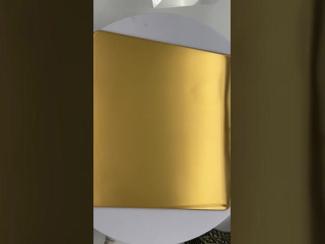 Красно-золотой цвет ПВД покрытие Стальной лист 304 нержавеющей стали Фошань Китай видео