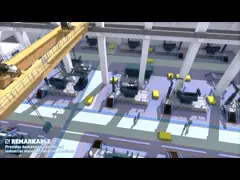 10 тонн тележек для обработки материалов с полиуретановыми колесами video