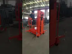AC Motor Semi Electric Order Picker With Lifting Height 2.7m-6m