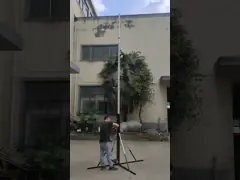 6m 20ft Crank Up Telescoping Mast Aluminum Mast Winch Up Antenna Mast