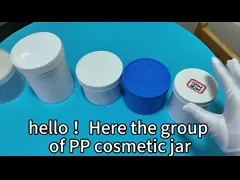Косметическая пищевая упаковка 250 мл 500 мл Белый Черный Синий PP Пластмассовый Контейнер video