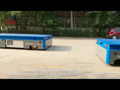 Дистанционное управление 35T Аккумуляторные транспортные тележки тяжелая работа для бетонного продукта video