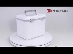 6L портативный медицинский охладитель коробка наружной блокировки ПУ пенообразный медицинский ледяной охладитель коробка 48H холодное время video