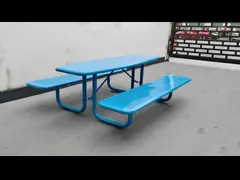 mesas de picnic perforadas del metal