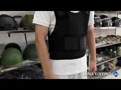 NIJ 0115.00 Stab Resistant Vest With Carbon Fiber Armor Pieces Coated Into Aramid Fabric