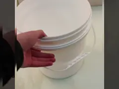 Экранная печать 10л. Круглое пластиковое ведро с крышкой ISO9001 video