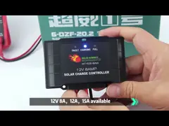 12A Controlador de carga solar inteligente PWM con carga de 5 etapas y protección múltiple