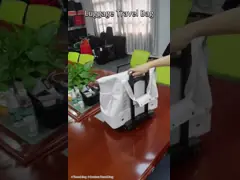 Saco de viagem personalizado de couro branco