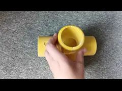 50 мм круглый трубки стекловолокна FRP рукоятки подключения локтевой основы Tee четырехсторонний разъединитель video