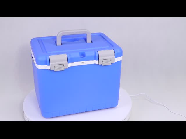 10 л портативный медицинский холодильник для вакцин кровь холодная цепь транспортировка видео