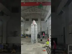 Переносная статическая решетка телескопическая тяжелая маячка 30 м Наводнительная маячка Максимальная нагрузка 500 кг video