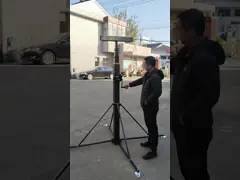 15 м ручная лебедка Мачта легкий телескопический столб портативный телескопический мачта освещения 50 футов video